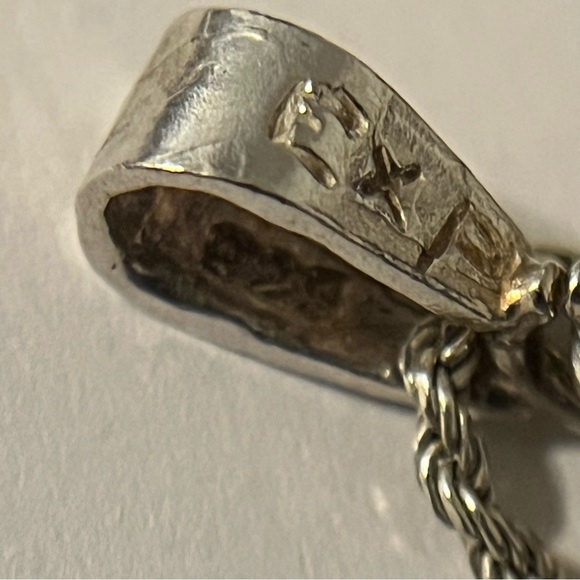 Sterling Silver God Bless America Flag Coin Pendant - Picture 8 of 16